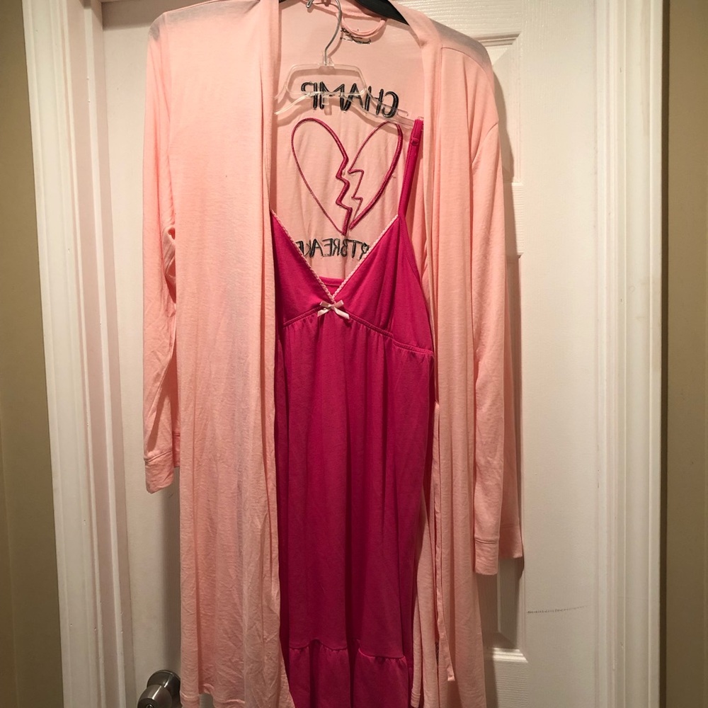 Camisoles gown with bathrobe